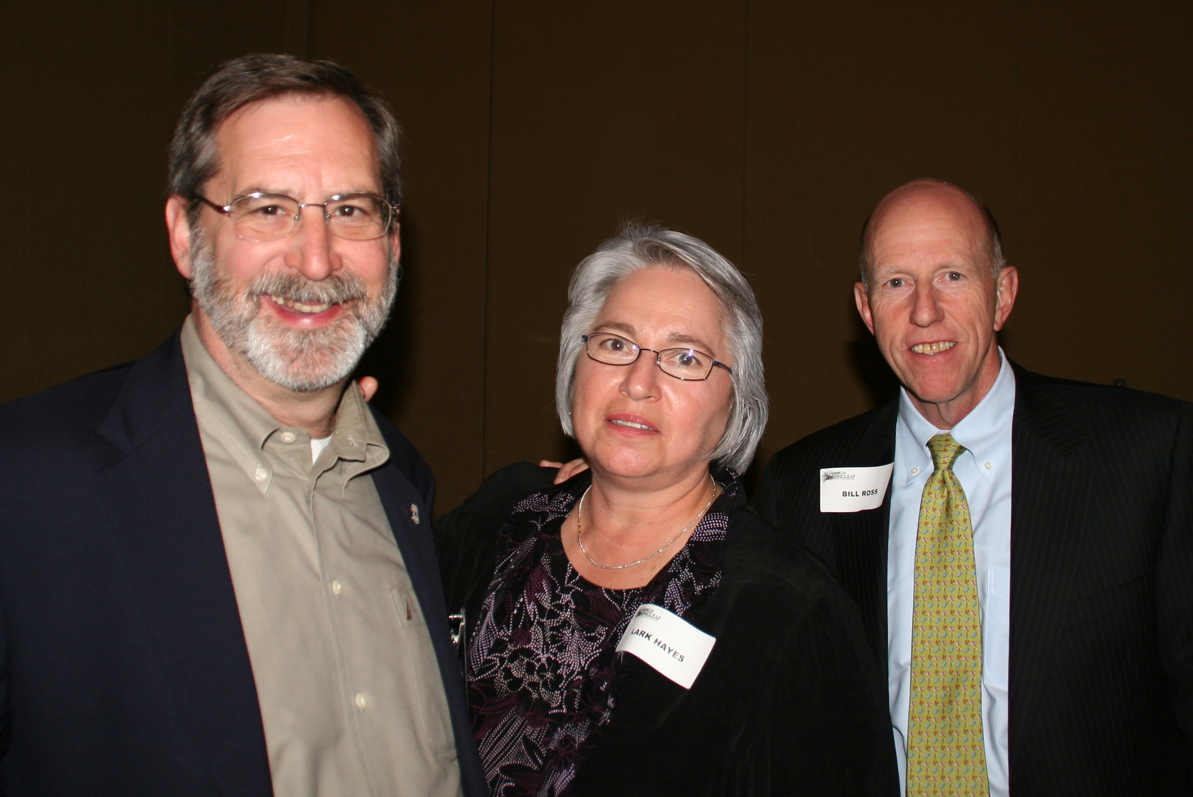 Jim Fenwood (L), Acting Deputy Regional Forester for Natural Resources, with Lark Hayes and former SERPPAS Co-chair Bill Ross